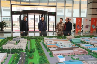 Zheng Jianxin, Director of Armed Forces Department of Rizhao Economic Development Zone, Visited Jiejing for  Investigation 